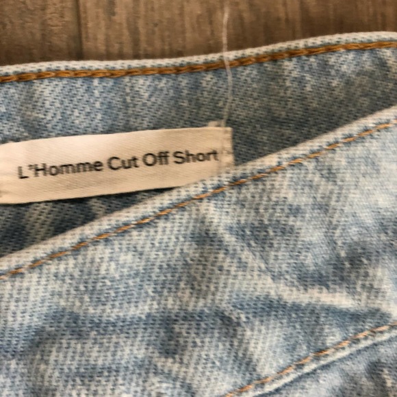 Frame Denim Bluebell L’Homme Cutoff Denim Jean Shorts 36 - Picture 4 of 4